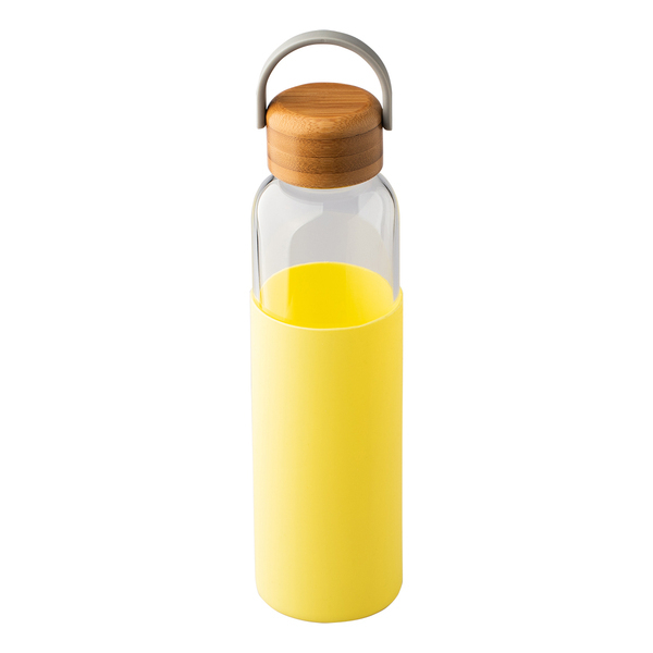 R08272.03 - Szklana butelka Refresh 560 ml, żółty