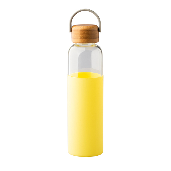 R08272.03 - Szklana butelka Refresh 560 ml, żółty