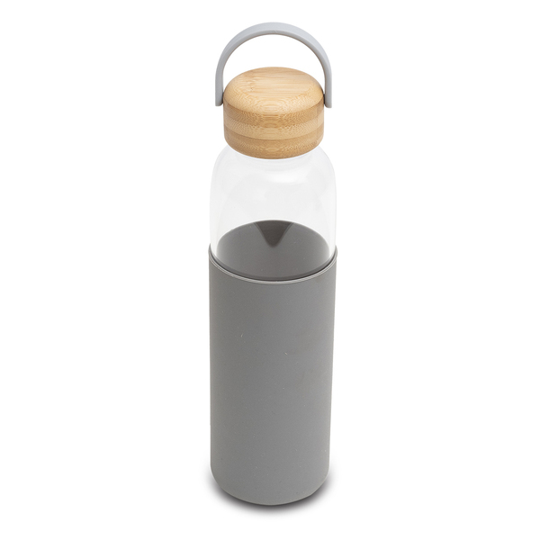 R08272.21 - Szklana butelka Refresh 560 ml, szary