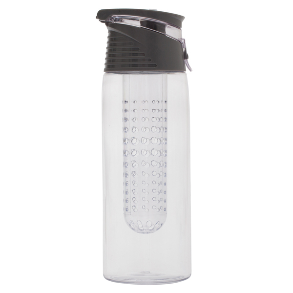 R08313.21 - Bidon Frutello 700 ml, szary/transparentny