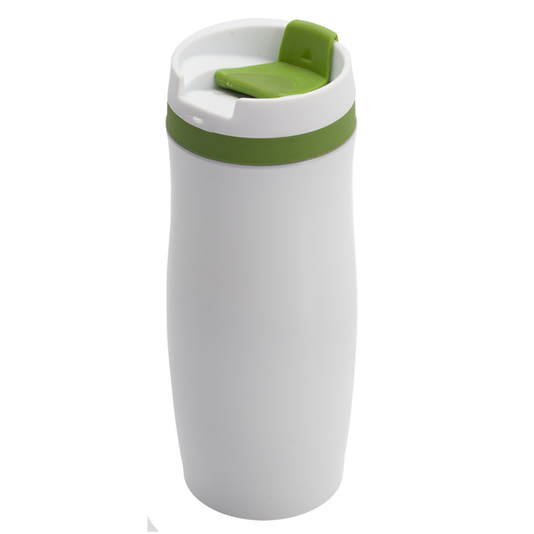 R08336.05 - Kubek termiczny Viki 390 ml, zielony/biały