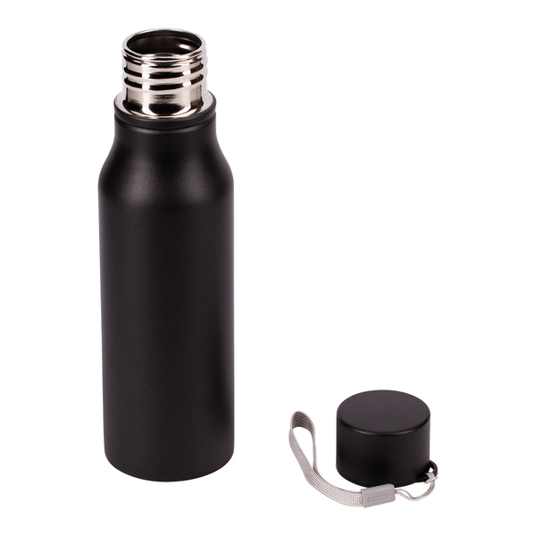 R08418.02 - Bidon stalowy Fun Tripping 700 ml, czarny