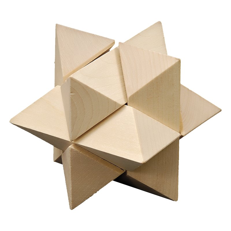 R08823 - Układanka logiczna Star, ecru