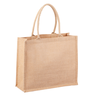 R08507 - Torba na zakupy z juty Natural Shopper, beżowy 